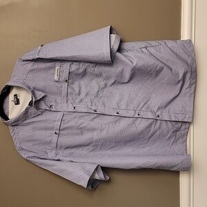 Habit Blue Casual Button Down Shirt
